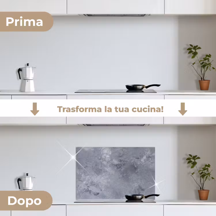 Paraschizzi cucina - Nuvole di cemento — 7