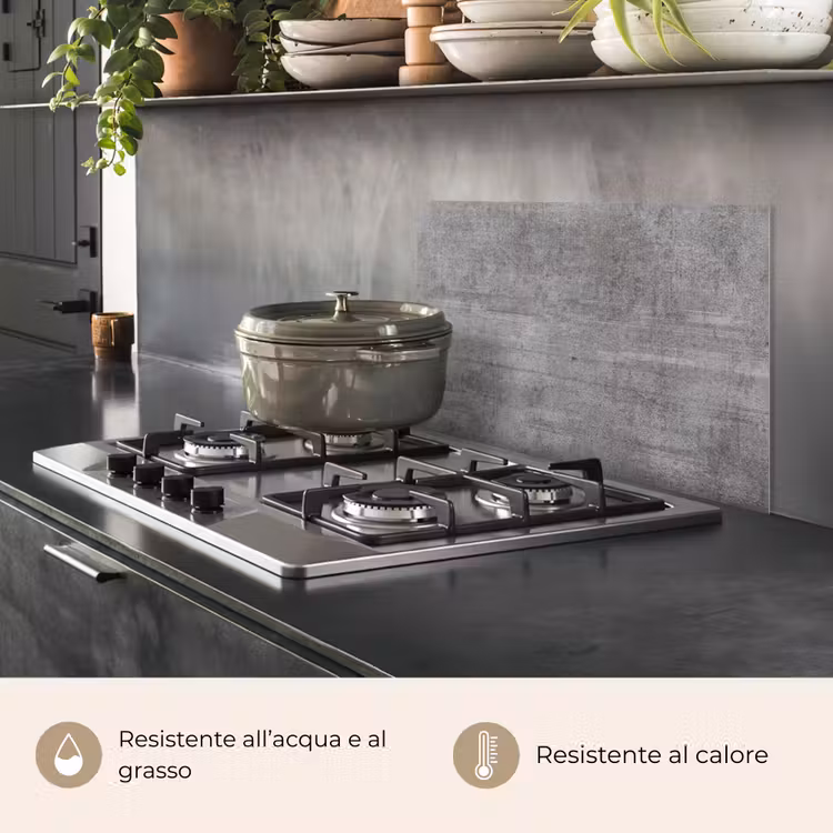 Paraschizzi cucina - Panno di cemento invecchiato — 2