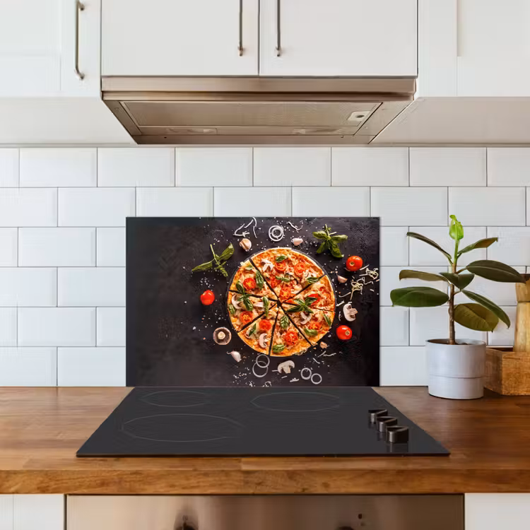 Paraschizzi cucina - Pizza - Verdure - Erbe - Cucina - Industriale — 3