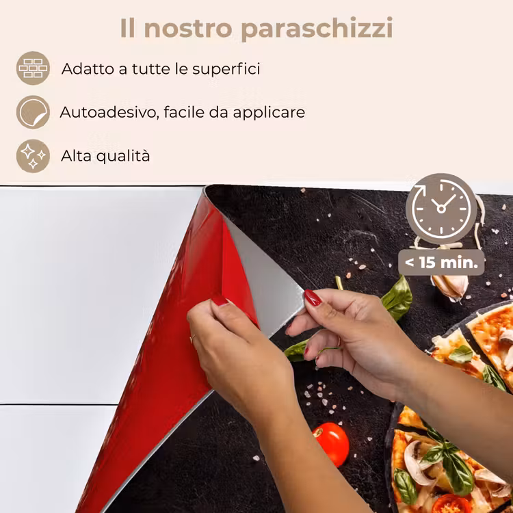 Paraschizzi cucina - Pizza - Verdure - Erbe - Cucina - Industriale — 4