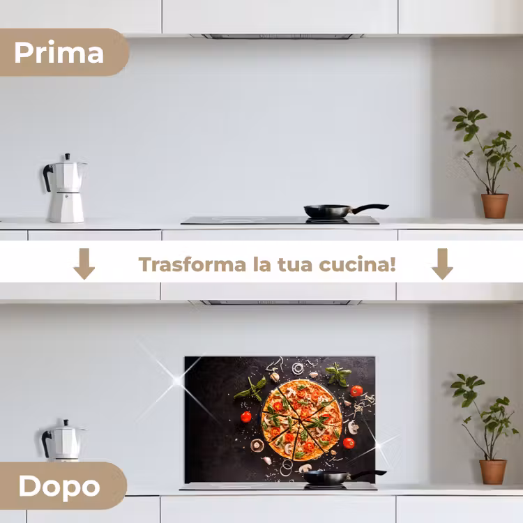 Paraschizzi cucina - Pizza - Verdure - Erbe - Cucina - Industriale — 7