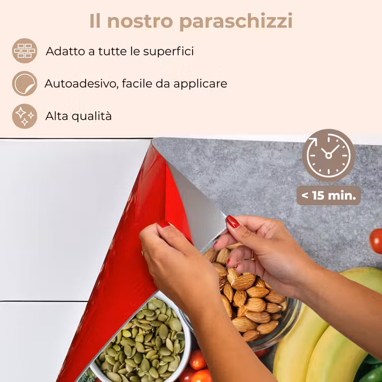 Paraschizzi cucina - Verdura - Frutta - Grigio — 4