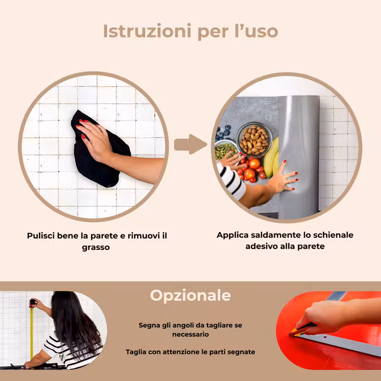 Paraschizzi cucina - Verdura - Frutta - Grigio — 6