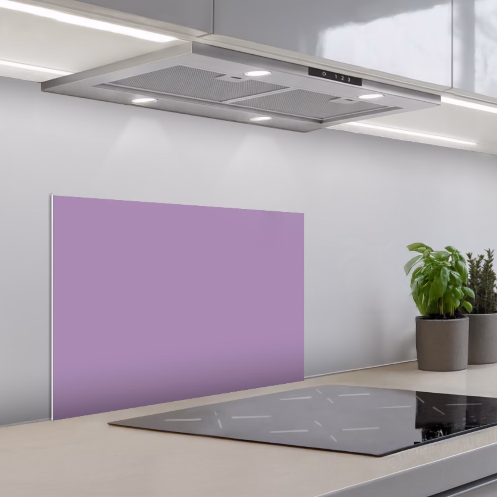 Paraschizzi cucina - Interno - Viola - Colori - Colore - Tinta unita — 1
