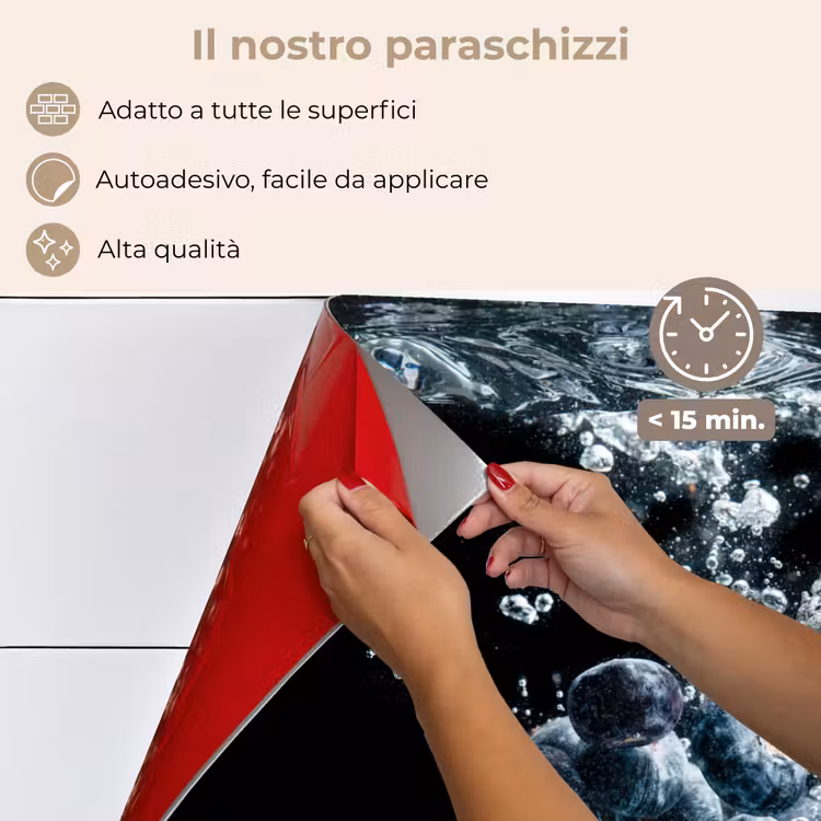 Paraschizzi cucina - Mirtilli - Frutta - Bacche - Natura morta - Acqua - Nero — 4