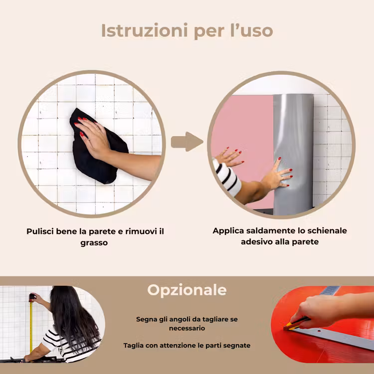 Paraschizzi cucina - Rosa - Colori - Interno - Tinta unita - Colore — 6