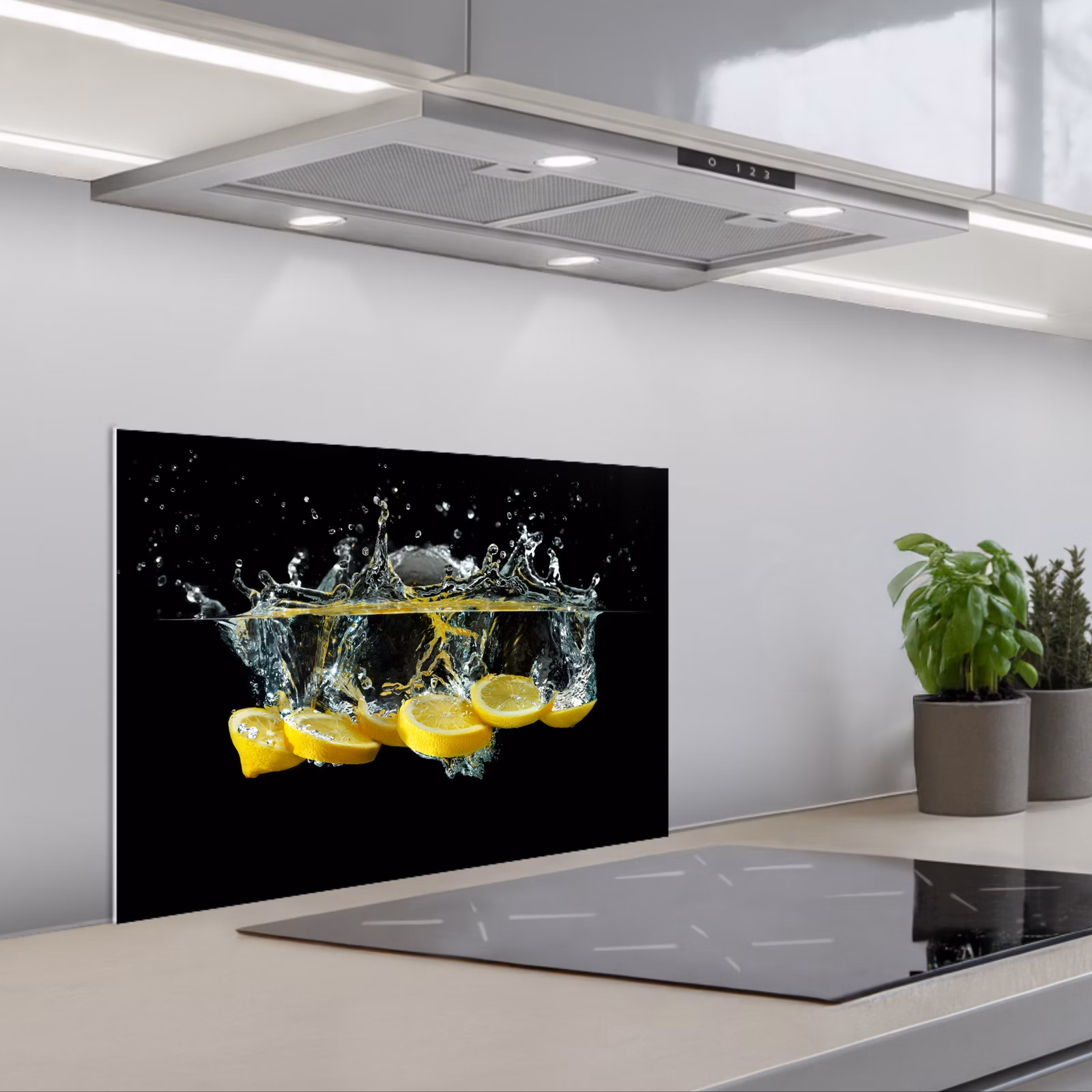 Paraschizzi cucina - Limone - Frutta - Giallo - Natura morta - Acqua — 1