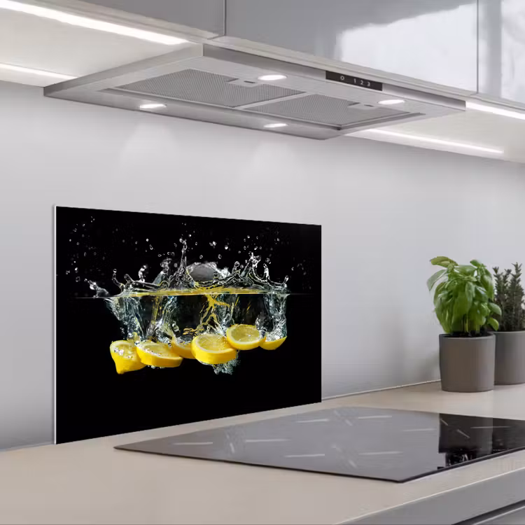 Paraschizzi cucina - Limone - Frutta - Giallo - Natura morta - Acqua — 1