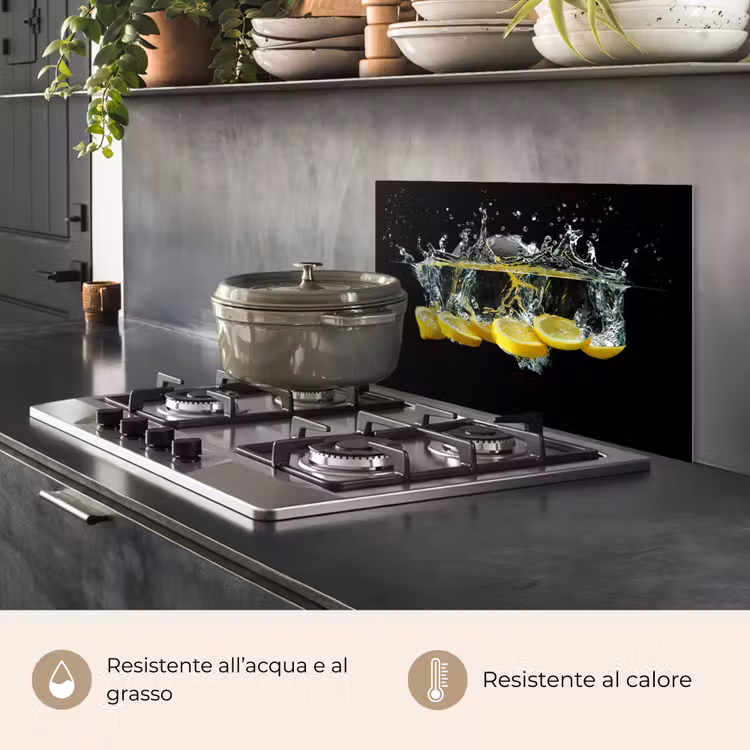 Paraschizzi cucina - Limone - Frutta - Giallo - Natura morta - Acqua — 2