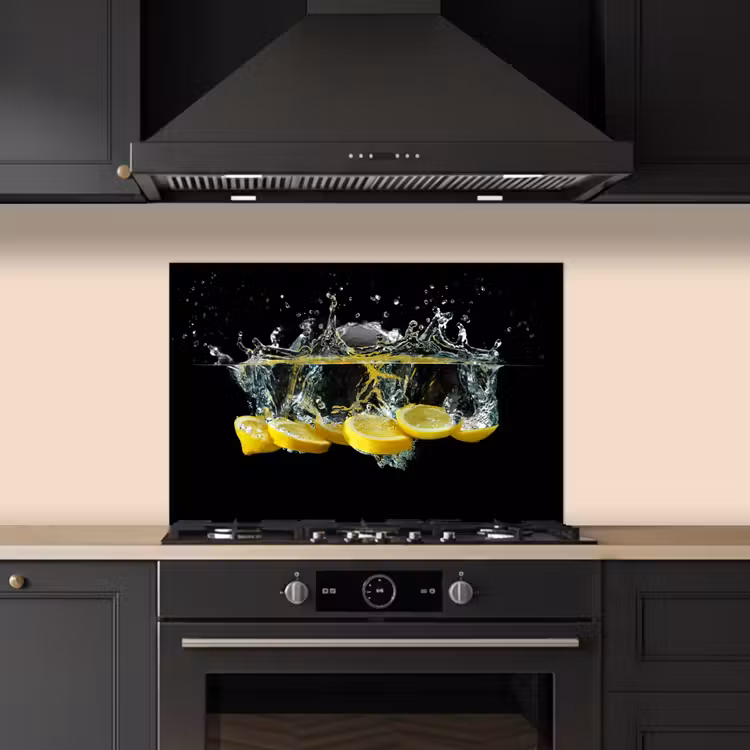 Paraschizzi cucina - Limone - Frutta - Giallo - Natura morta - Acqua — 5