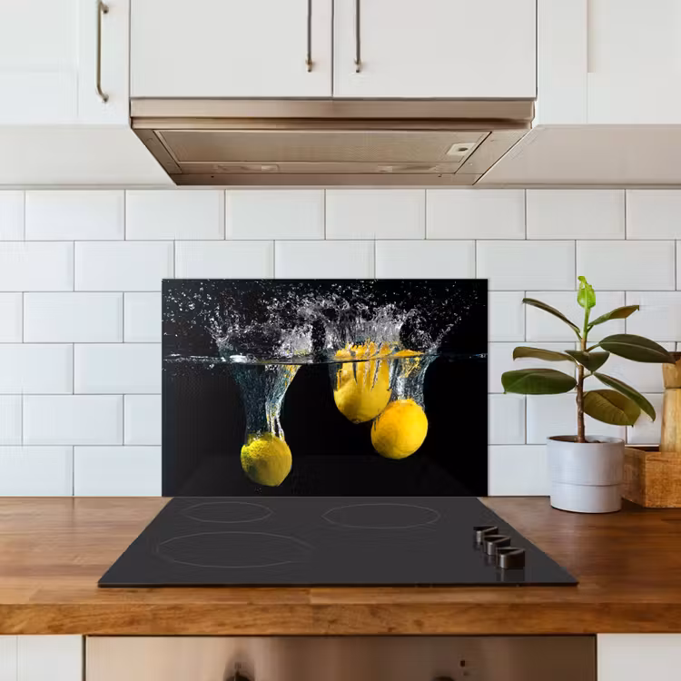 Paraschizzi cucina - Limone - Frutta - Natura morta - Acqua - Giallo — 3