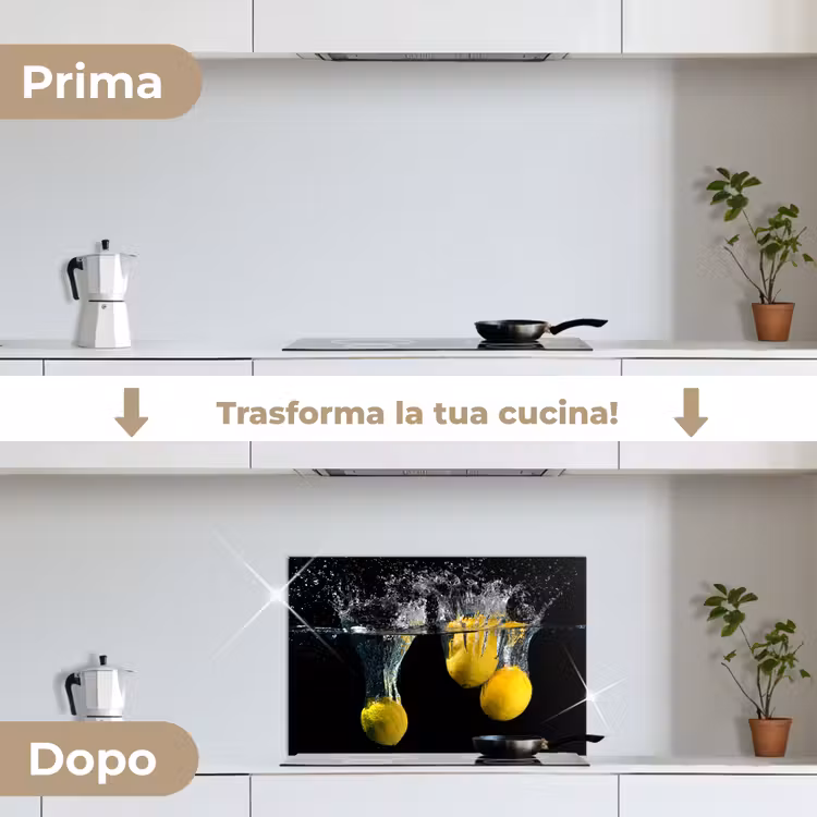 Paraschizzi cucina - Limone - Frutta - Natura morta - Acqua - Giallo — 7