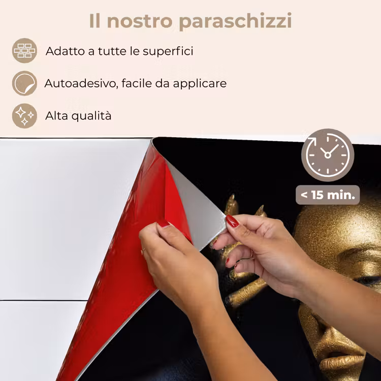 Paraschizzi cucina - Make up - Arte - Donna - Lusso - Oro — 4