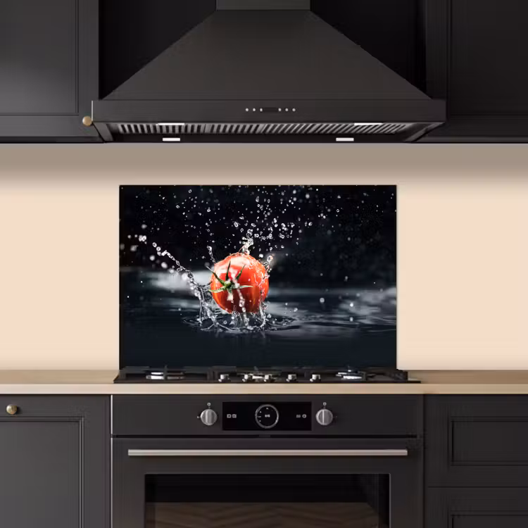 Paraschizzi cucina - Pomodoro - Verdura - Natura morta - Acqua - Rosso — 5