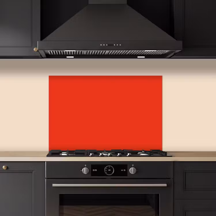 Paraschizzi cucina - Rosso - Colore - Tinta unita — 5