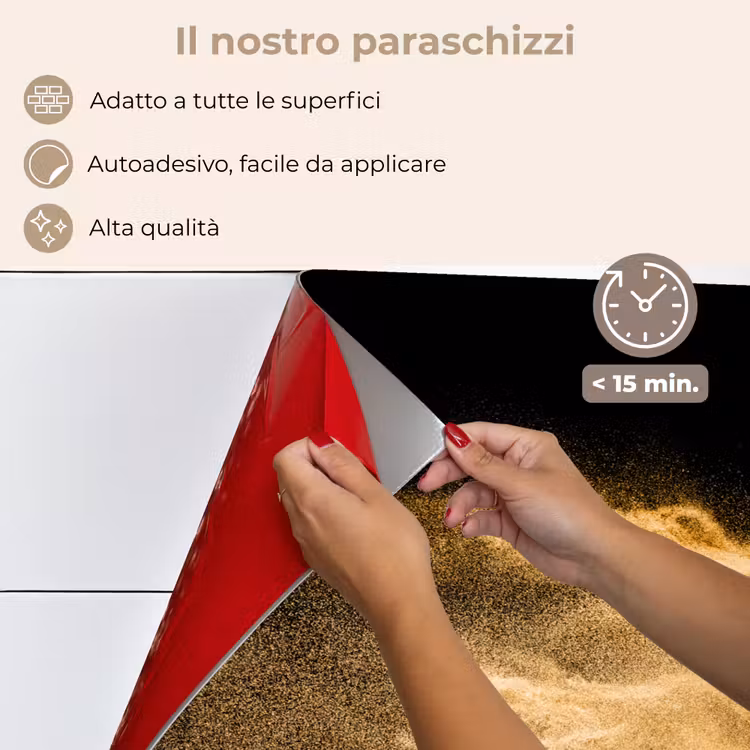 Paraschizzi cucina - Sabbia - Oro - Nero - Lusso - Arte — 4