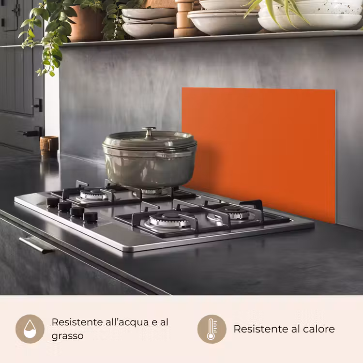 Paraschizzi cucina - Terra di Siena - Terra - Colori - Solido — 2