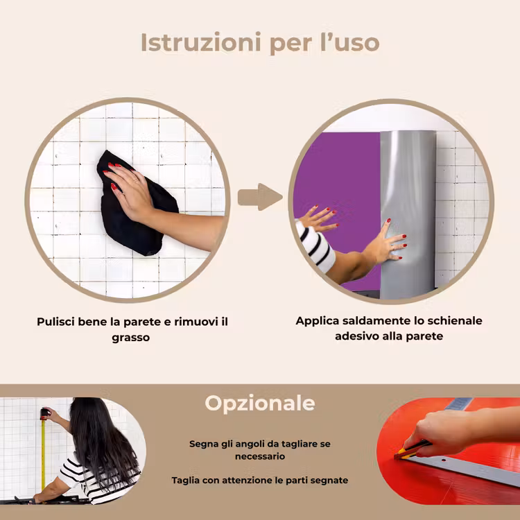 Paraschizzi cucina - Viola - Colori - Tinta unita — 6