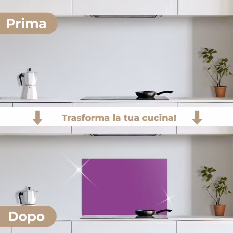Paraschizzi cucina - Viola - Colori - Tinta unita — 7