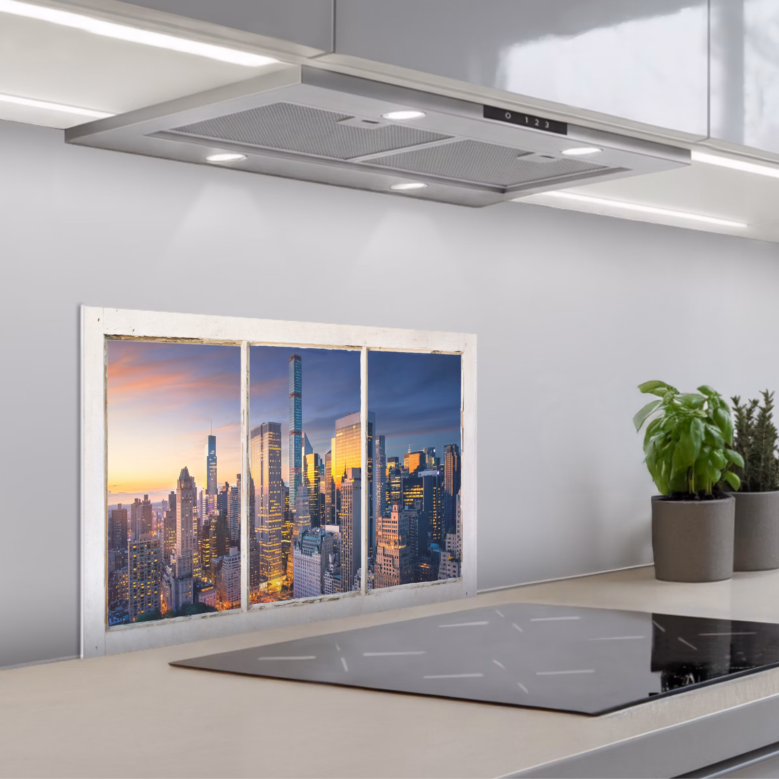 Paraschizzi cucina - New York - Vista - Skyline — 1