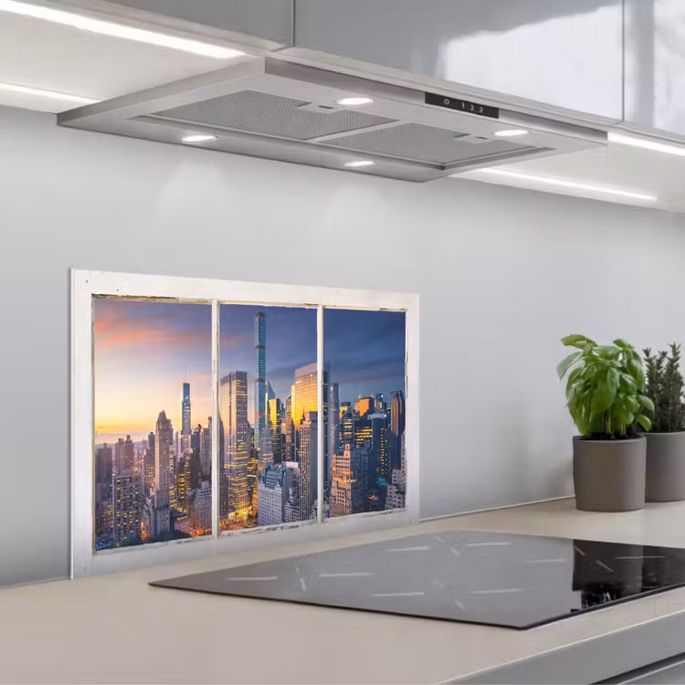 Paraschizzi cucina - New York - Vista - Skyline — 1