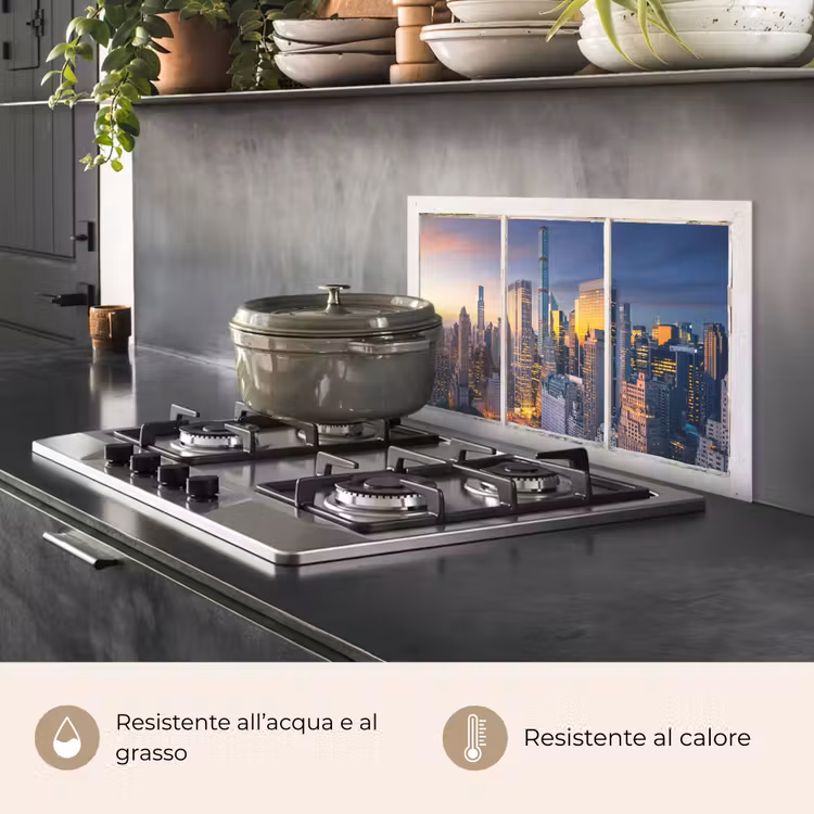 Paraschizzi cucina - New York - Vista - Skyline — 2