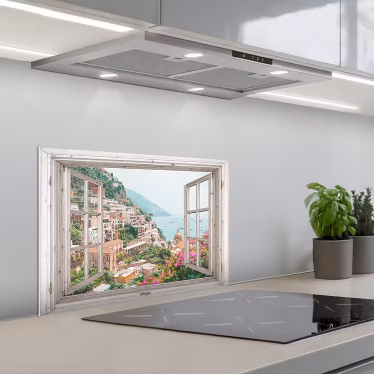 Paraschizzi cucina - Vista - Italia - Fiori - Mare - Costa - Città - Montagne — 1