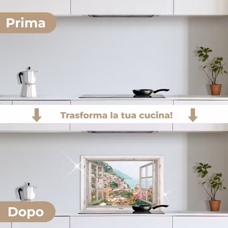 Paraschizzi cucina - Vista - Italia - Fiori - Mare - Costa - Città - Montagne — 7