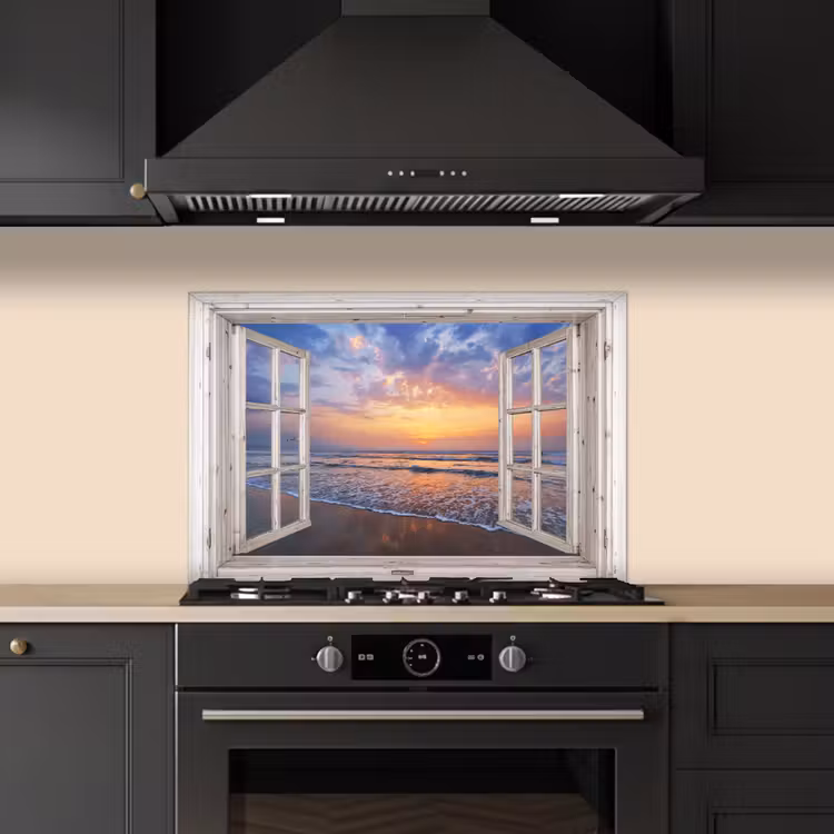 Paraschizzi cucina - Vista - Mare - Spiaggia - Tramonto - Blu — 5