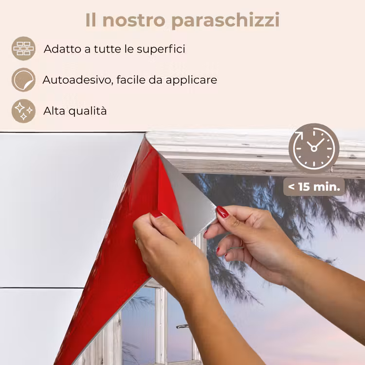 Paraschizzi cucina - Vista sulla spiaggia al tramonto — 4