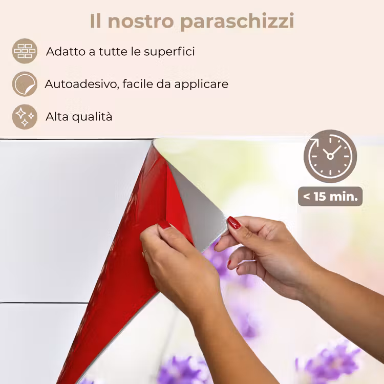 Paraschizzi cucina - Lavanda - Farfalla - Fiori — 4