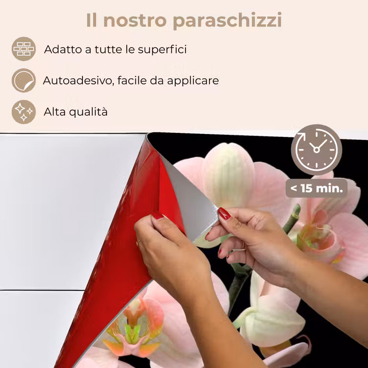 Paraschizzi cucina - Orchidea - Fiori - Rosa - Natura morta - Flora — 4
