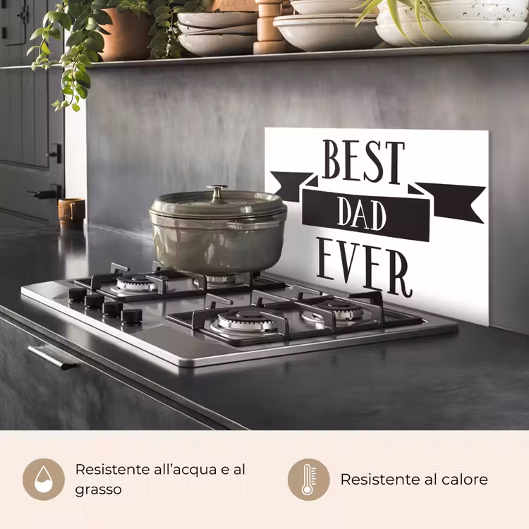 Paraschizzi cucina - Papà - Citazione - Caro papà — 2