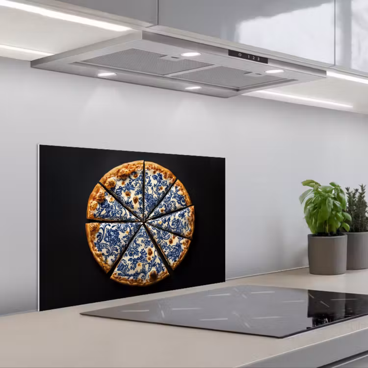 Paraschizzi cucina - Pizza - Cibo - Blu Delft — 1