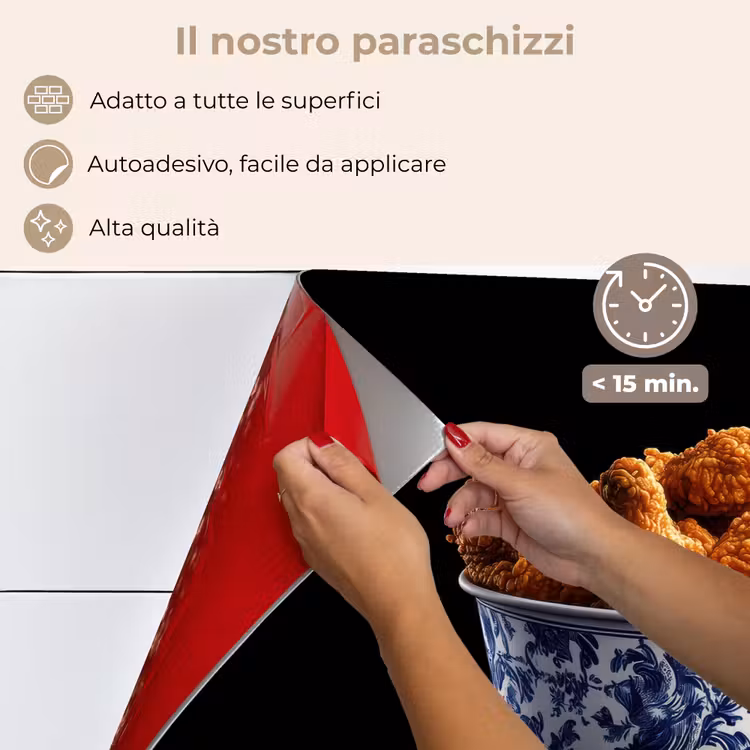 Paraschizzi cucina - Pollo - Secchio - Blu Delft - Gustoso — 4