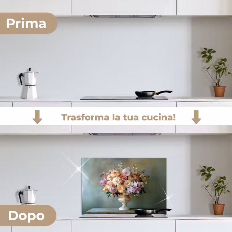Paraschizzi cucina - Orchidea - Bouquet - Vaso - Fiori — 7