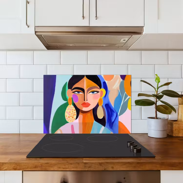 Paraschizzi cucina - Ritratto - Donna - Moderno — 3