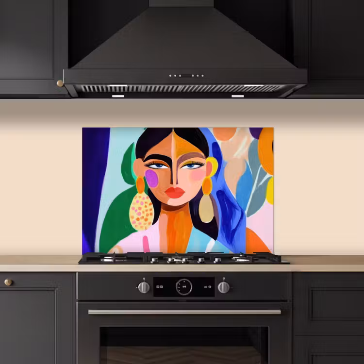 Paraschizzi cucina - Ritratto - Donna - Moderno — 5