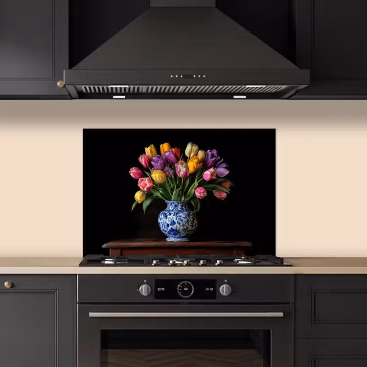 Paraschizzi cucina - Tulipani - Colori - Vaso — 5