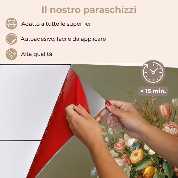 Paraschizzi cucina - Vaso - Pastello - Colori - Fiori — 4