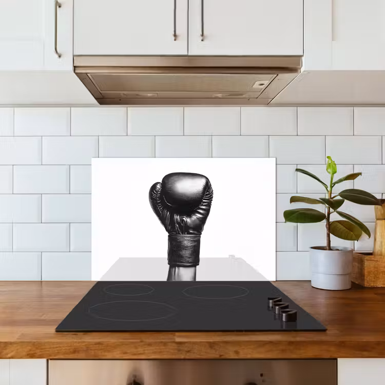 Paraschizzi cucina - Guanto da boxe - Nero - Mano — 3
