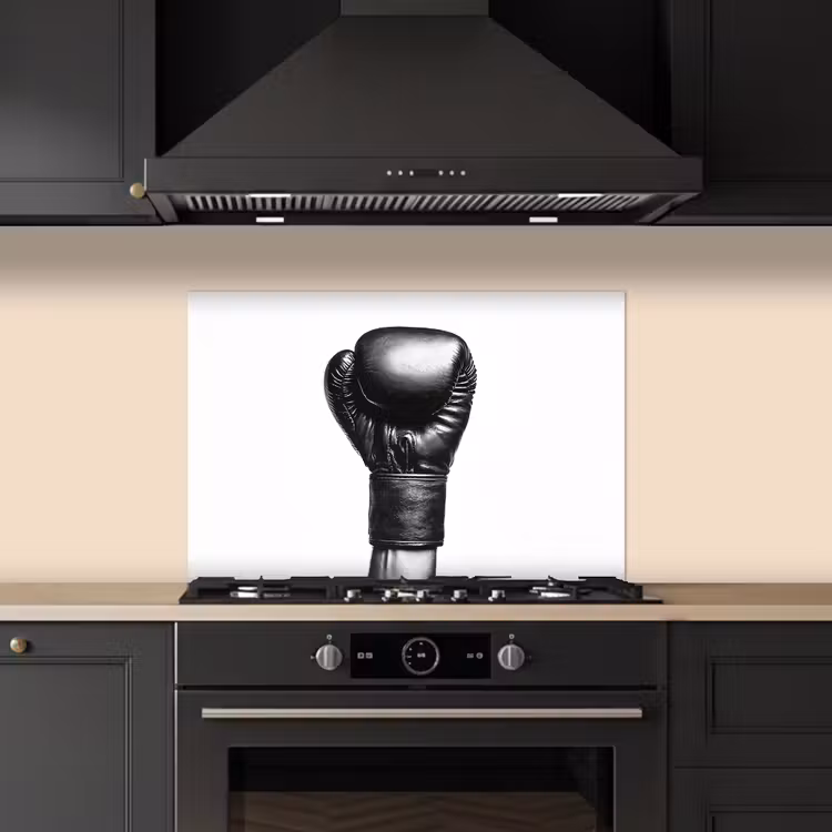 Paraschizzi cucina - Guanto da boxe - Nero - Mano — 5