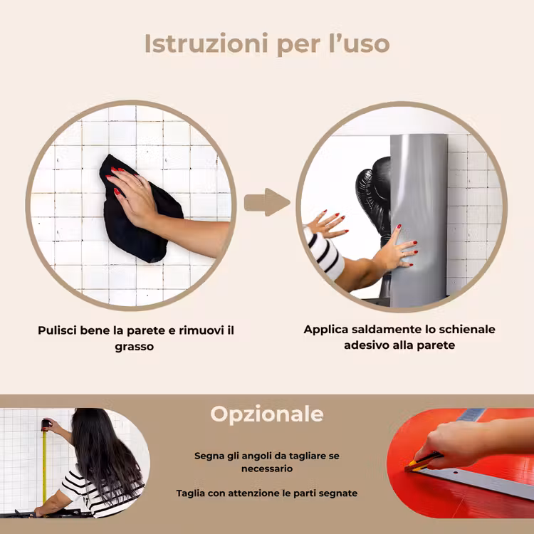 Paraschizzi cucina - Guanto da boxe - Nero - Mano — 6