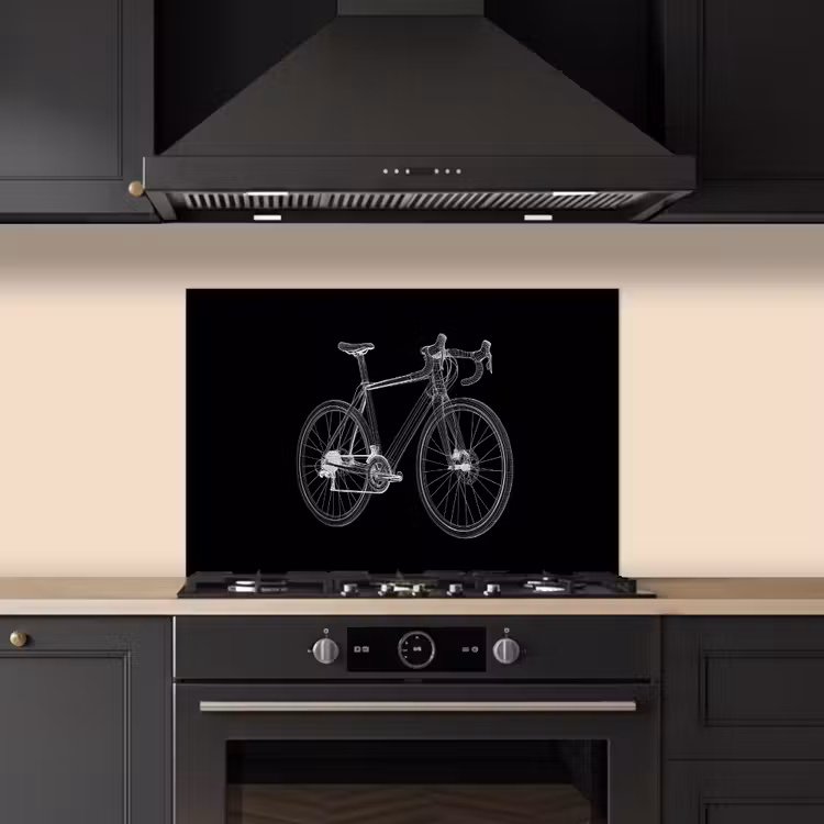 Paraschizzi cucina - Linee - Illustrazione - Bianco — 5