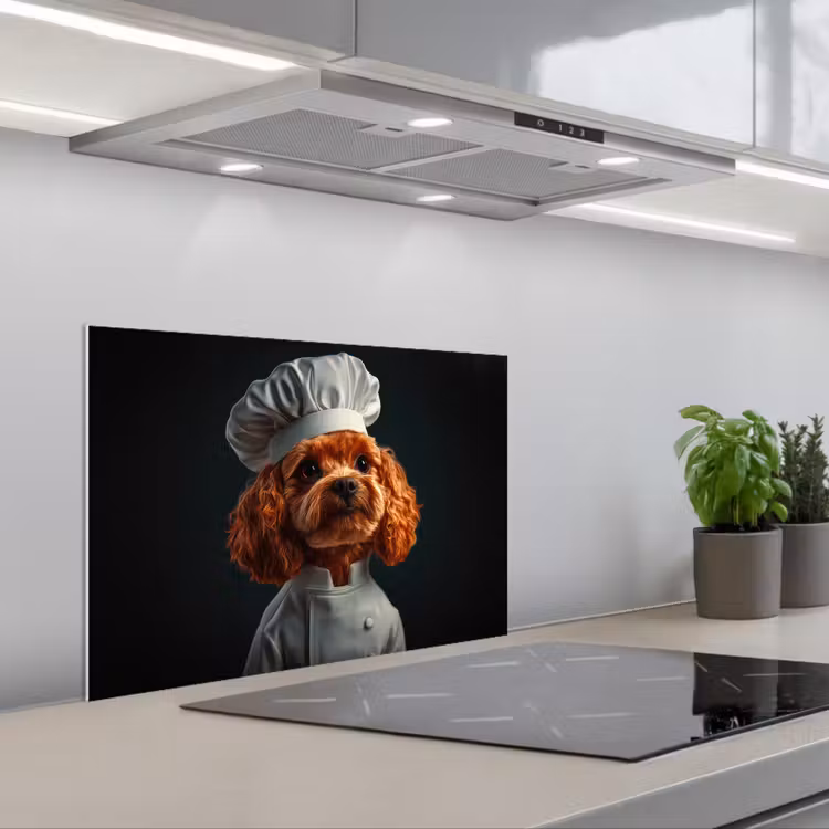 Paraschizzi cucina - Marrone - Cuoco - Cane — 1