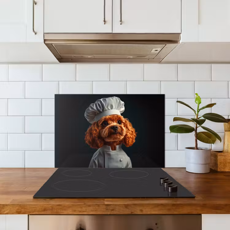 Paraschizzi cucina - Marrone - Cuoco - Cane — 3