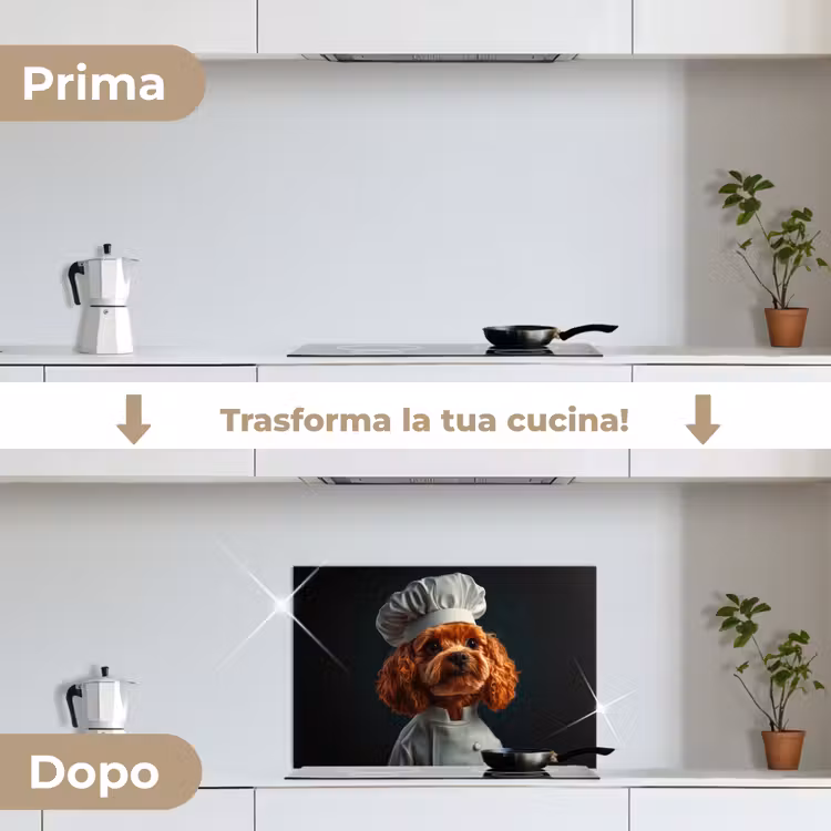 Paraschizzi cucina - Marrone - Cuoco - Cane — 7