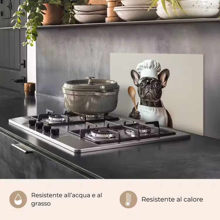 Paraschizzi cucina - Occhiali - Cane - Cuoco — 2