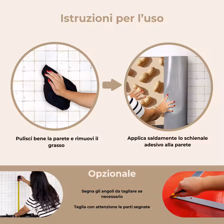 Paraschizzi cucina - Peanuts - Motivo - Beige — 6