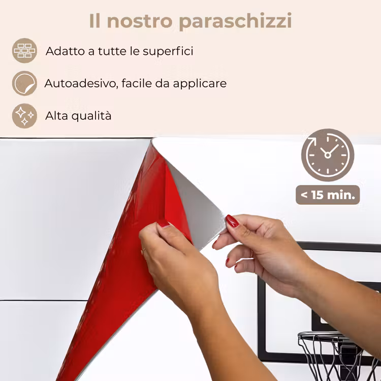 Paraschizzi cucina - Tabellone da basket - Minimalista - Nero — 4